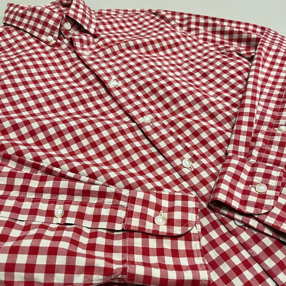 J. Crew Gingham Button Down (Small) - image 3